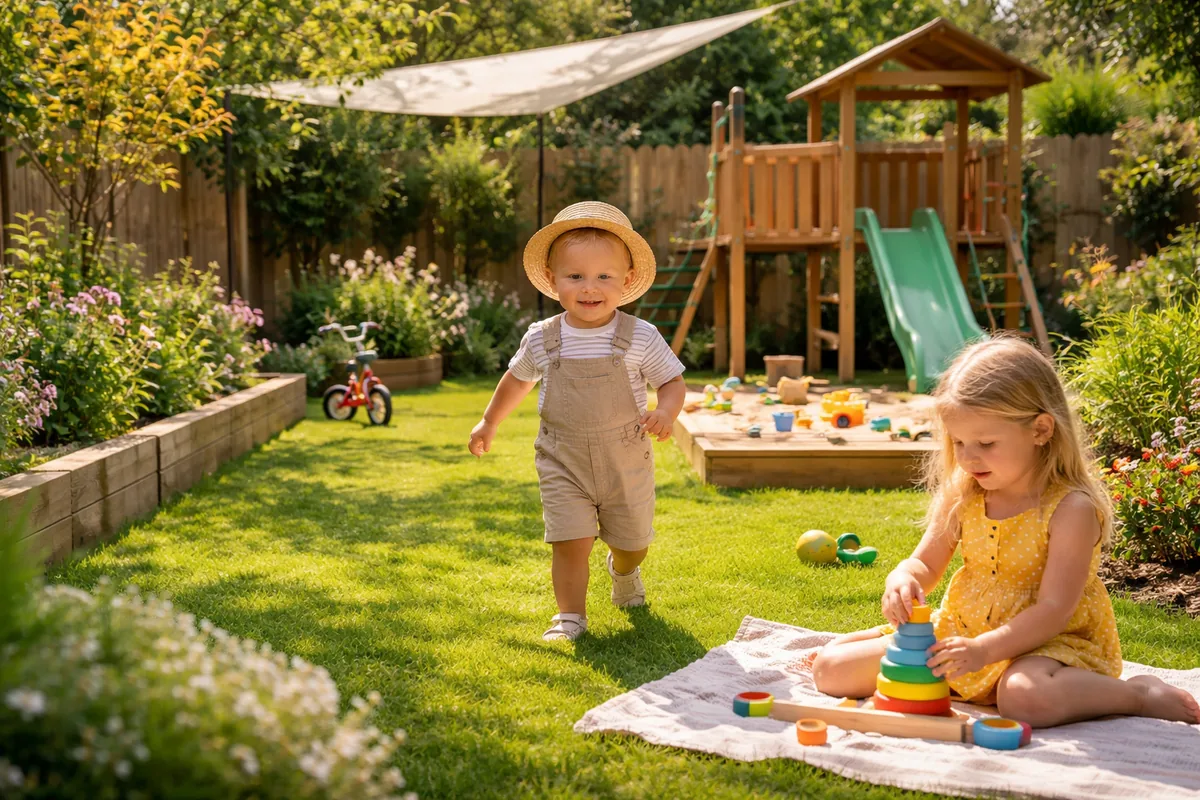 Comment aménager un jardin sécurisé pour les petits
